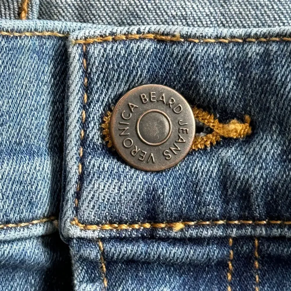 Veronica Beard Sheridan Exaggerated Flare High Rise Jeans Keystone Blue Size‎ 20 - Picture 12 of 13